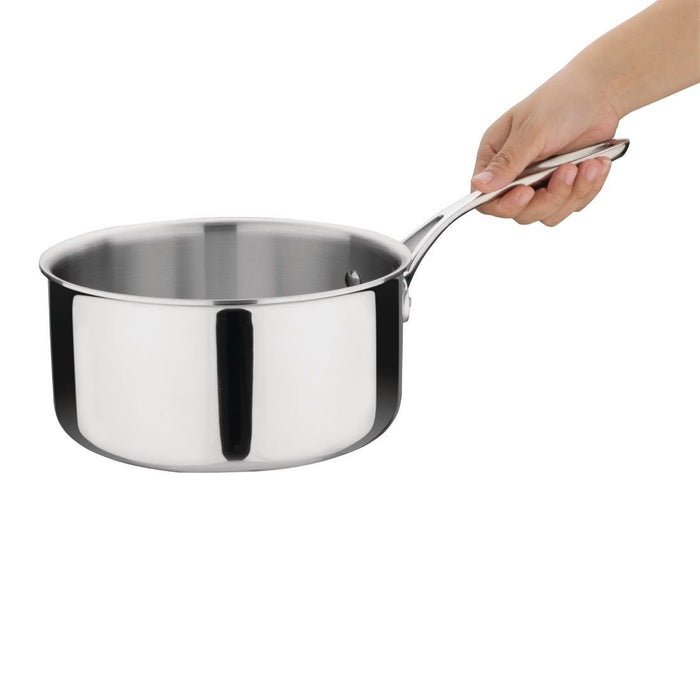 Vogue roestvrij staal & aluminium tri-wand steelpan 20 cm