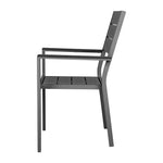 Bolero Valletta Grijze Stoelen Met Armleuningen (4 Pack)