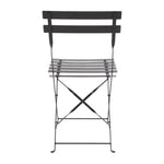 Bolero stalen tuinset zwart (tafel en twee stoelen)