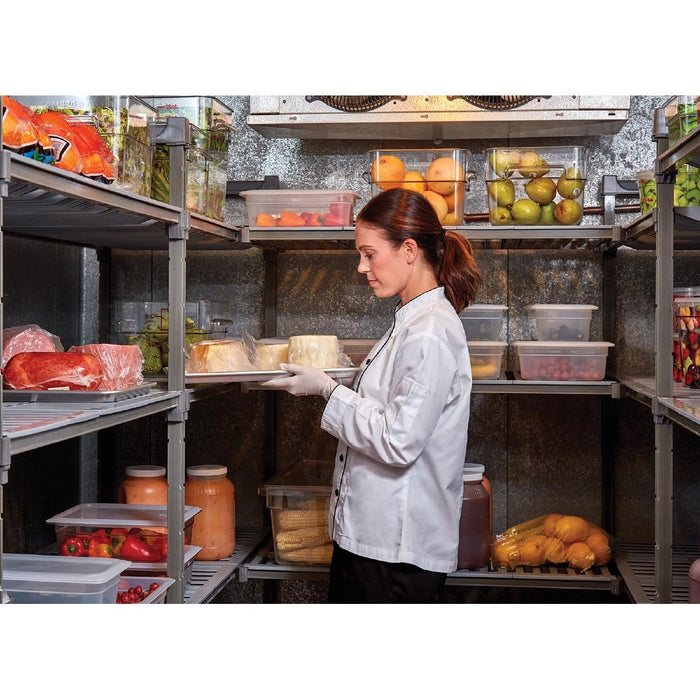 Cambro stelling 183cm hoog 4 schappen - 46cm diep - 137,5cm breed