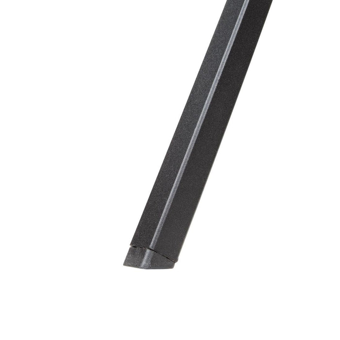 Bolero vierkante stalen bistro tafel zwart 70cm