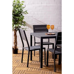 Bolero Valletta Grijs Latten Tuin Tafel 780mm