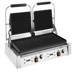 Buffalo Dubbele Contactgrill Geribbelde Platen