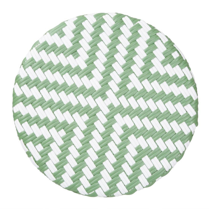 Bolero Parijse Stijl PE Rattan Barkrukken Licht Groen (2 Stuks)