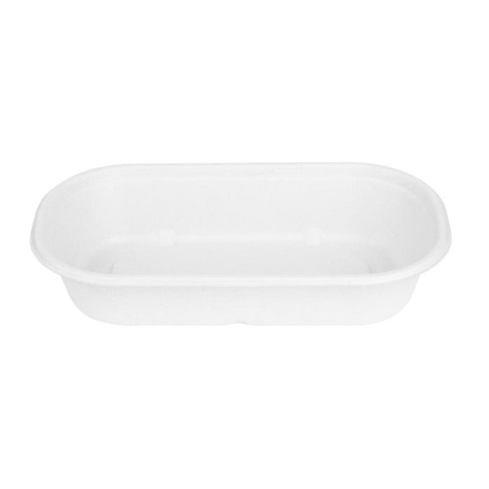 Fiesta Composteerbare Bagasse Ovale Containers 850ml (Verpakking Van 100)