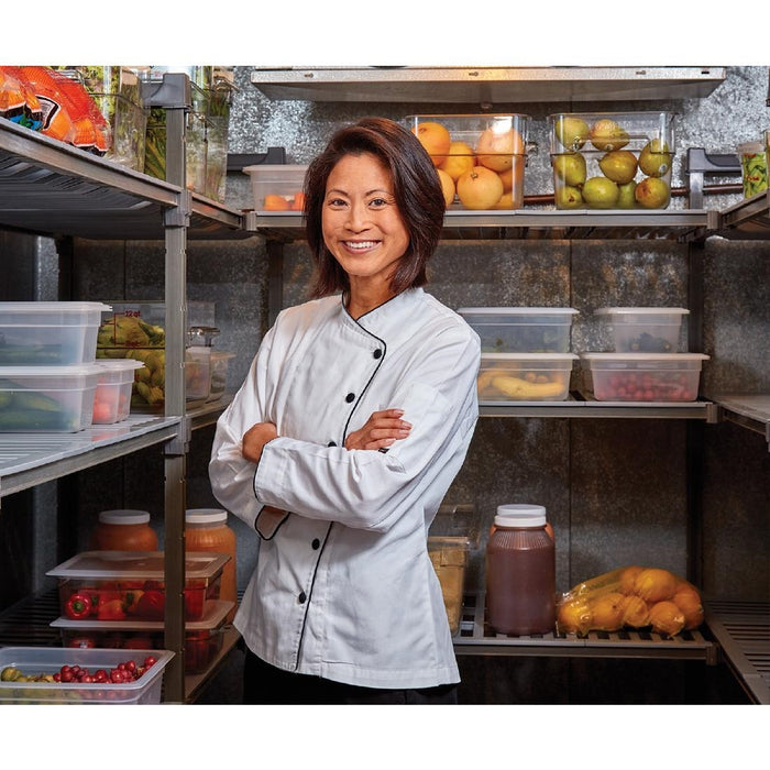 Cambro stelling 183cm hoog 4 schappen - 46cm diep - 137,5cm breed