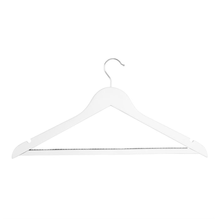 Bolero Witte Houten Hangers (Pak Van 10)