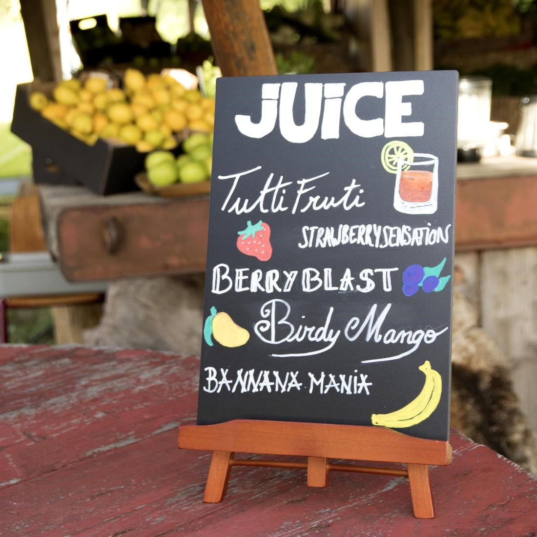 Securit Bar Top-Ezel En Schoolbord A4