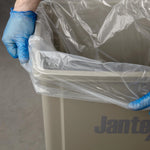 Jantex transparante afvalzakken gerecycled 90L 12kg (200 stuks)