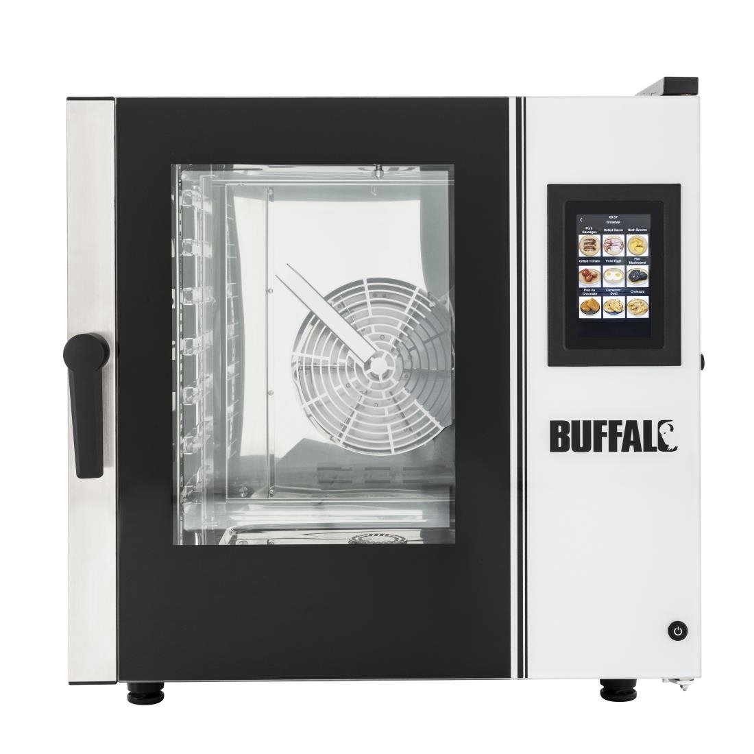 Buffalo Smart Touchscreen Combi Oven 7 x GN 1/1 Met Installatiekit