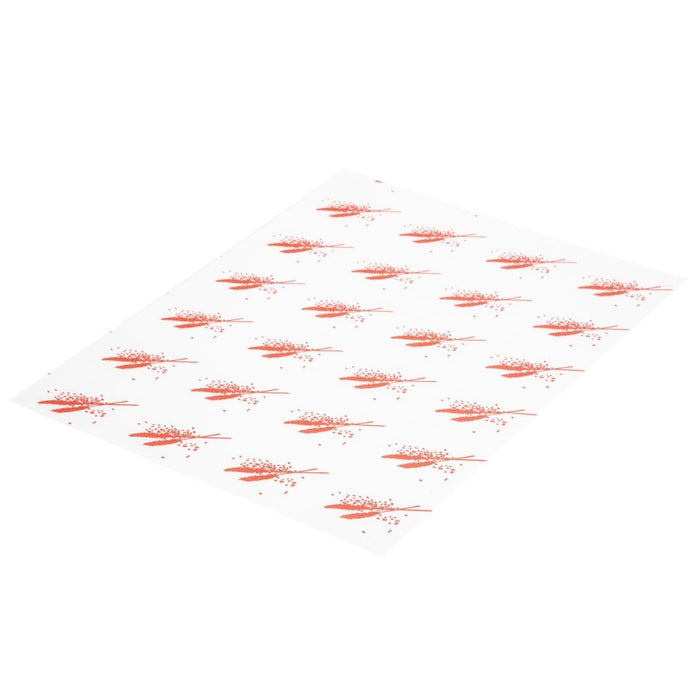 Vetvrij hamburger papier rood (1000 stuks)
