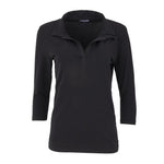 Uniform Works dames T-shirt met V-hals zwart S