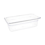 Vogue polycarbonaat 1/3 gastronorm container 100mm transparant