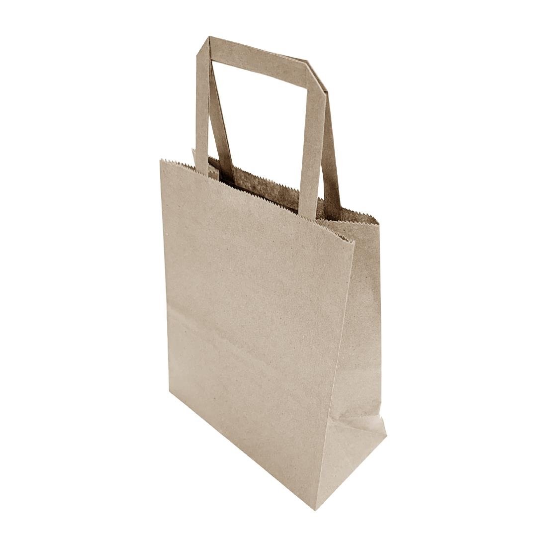 Fiesta Recycleerbare Platte Handvat Bruine Papieren Tassen Klein (250 stuks)