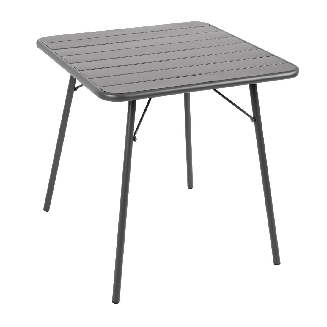 Bolero vierkante stalen tafel grijs 70cm
