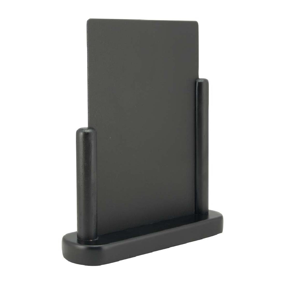 Securit Elegant medium houten tafelkrijtbord met zwarte lakafwerking