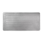 Bolero rechthoekige RVS tafel met dubbele tafelpoot 120cm