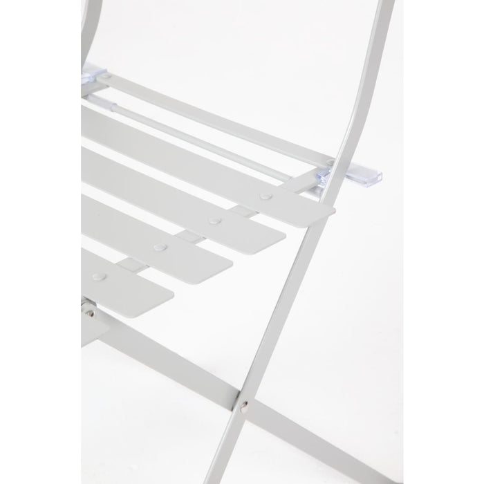Bolero opklapbare terrasstoelen grijs (2 stuks)