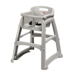 Rubbermaid stevige kinderstoel grijs
