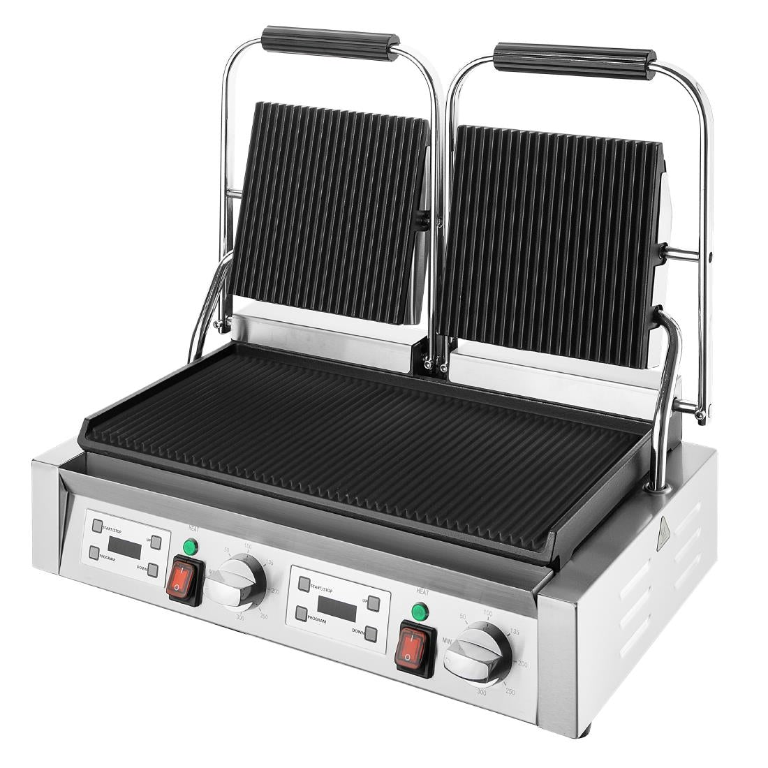 Buffalo Dubbele Contactgrill Geribbelde Platen
