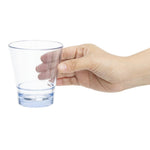 Olympia Kristallon Polycarbonaat Stapelbare Bekers - Blauw 250ml (6 Pack)