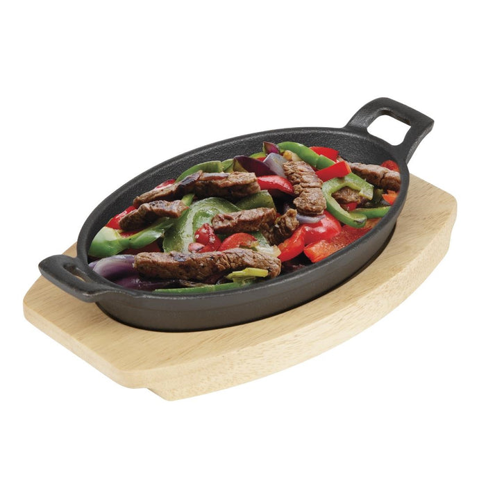 Olympia Hevea Bord Voor Gietijzeren Ovale Orenschotel 230x135mm Voor Fw818