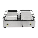 Buffalo dubbele halve geribbelde contactgrill