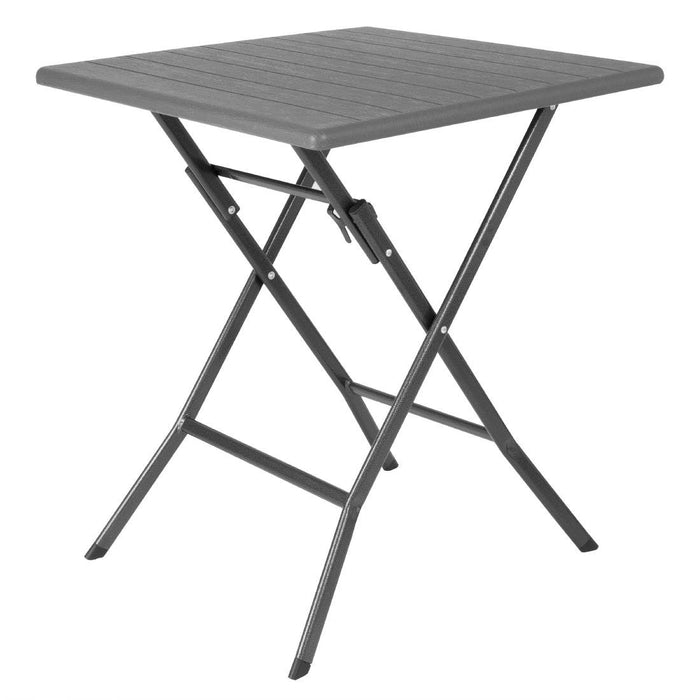 Bolero Vierkante Opvouwbare Tafel HDPE Hout Effect 620mm