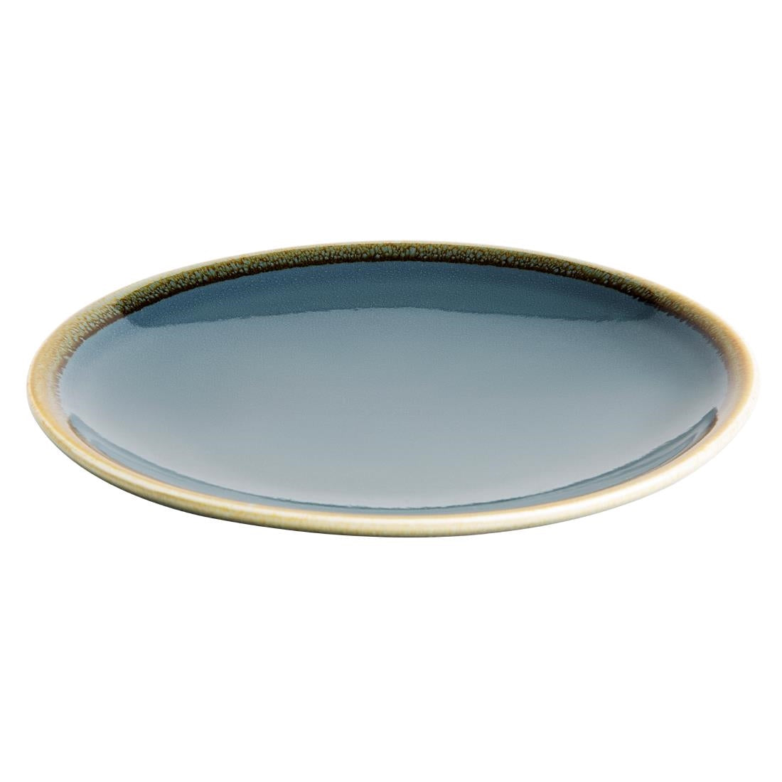 Olympia Kiln ronde coupeborden blauw 17,8cm (6 stuks)
