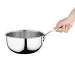 Vogue roestvrij staal & aluminium drielaagse geflarede sauteerpan 20cm