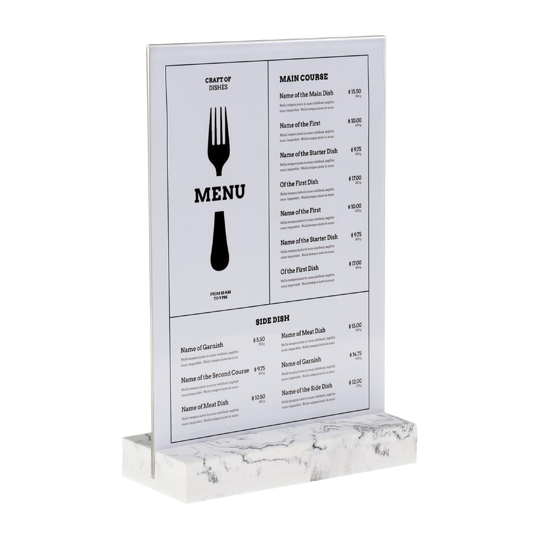 Europel Bordhouder A4 Polystone Wit