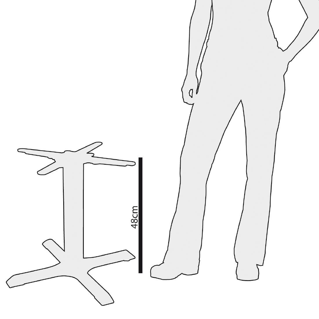 Bolero 4-benige gietijzeren tafelpoot 48cm