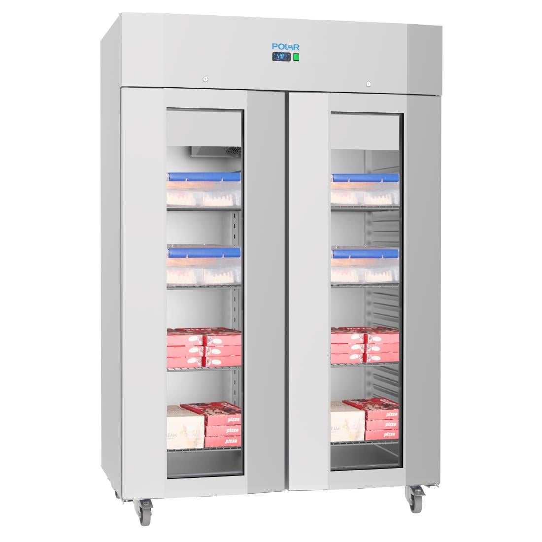 Polar U-Series Energiezuinig Reeks Dubbeldeurs Staand Vriesvak