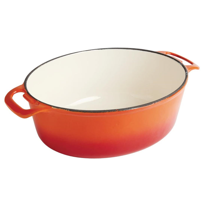 Vogue oranje ovale braadpan 5ltr