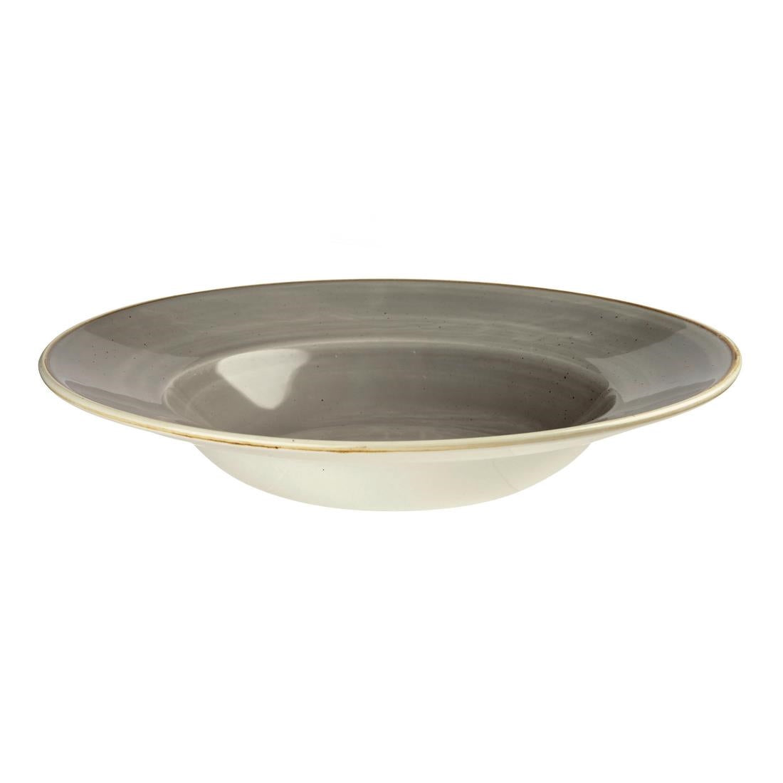 Churchill Stonecast Grey Kom Met Brede Rand Large 27.69cm (pak van 12)