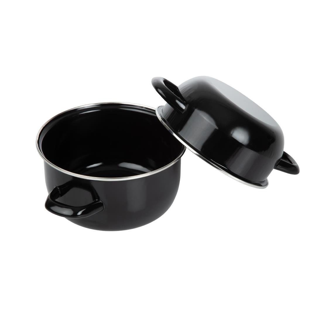 Olympia emaille mosselpan 1kg porties