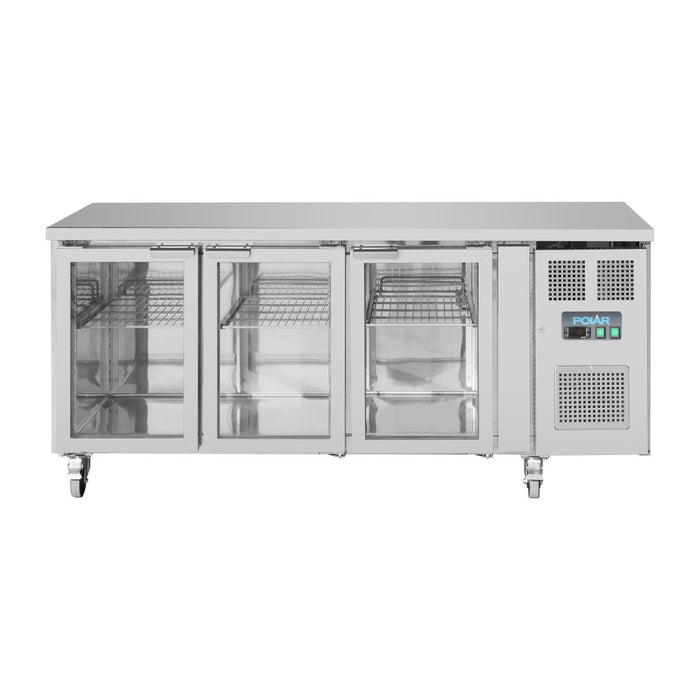 Polar U-serie driedeurs displaykoeling laag model 358L