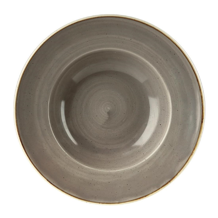 Churchill Stonecast Grey Kom Met Brede Rand Large 27.69cm (pak van 12)