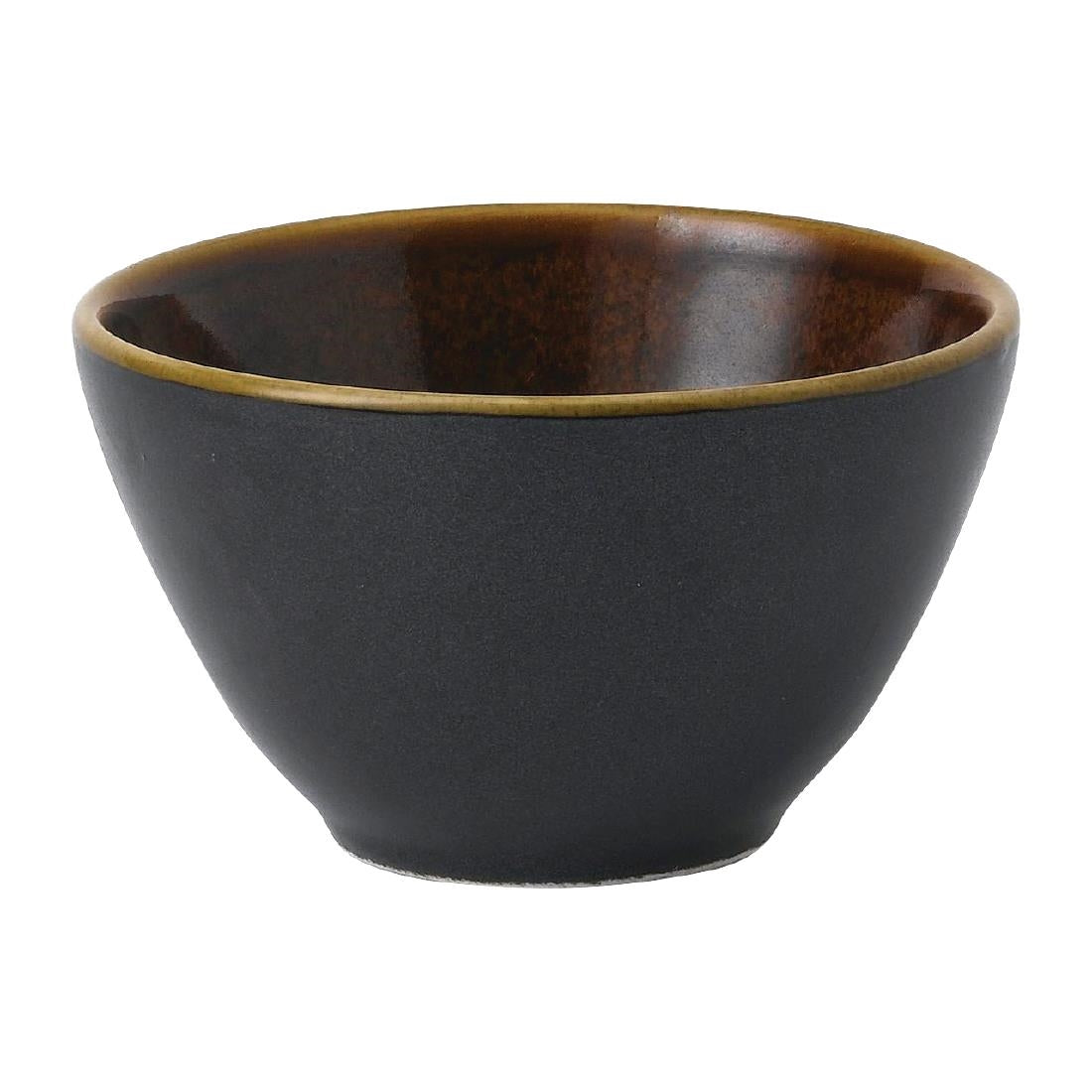 Churchill Super Vitrified Nourish Black Onyx Two Tone Contour Schalen 240ml (Pak Van 12)