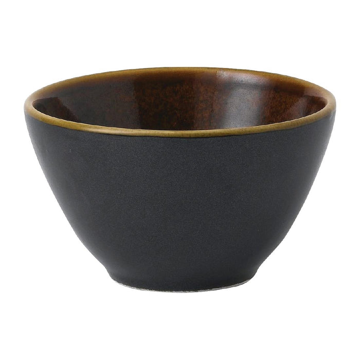 Churchill Super Vitrified Nourish Black Onyx Two Tone Contour Schalen 240ml (Pak Van 12)