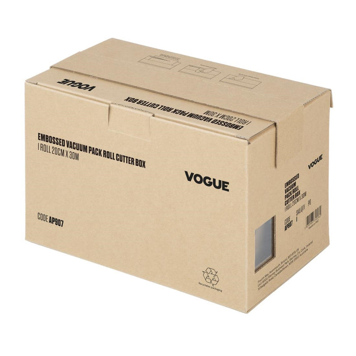 Vogue Vacuümverpakkingsrol Met Snijbox (Reliëf) 200 mm Breed
