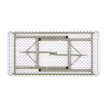 Bolero rechthoekige inklapbare tafel 122cm wit