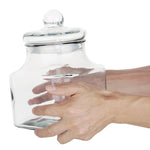 Olympia glazen voorraadpot vierkant 2,4L