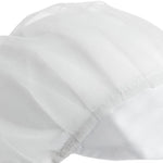 Whites nylon haarnet met klep wit
