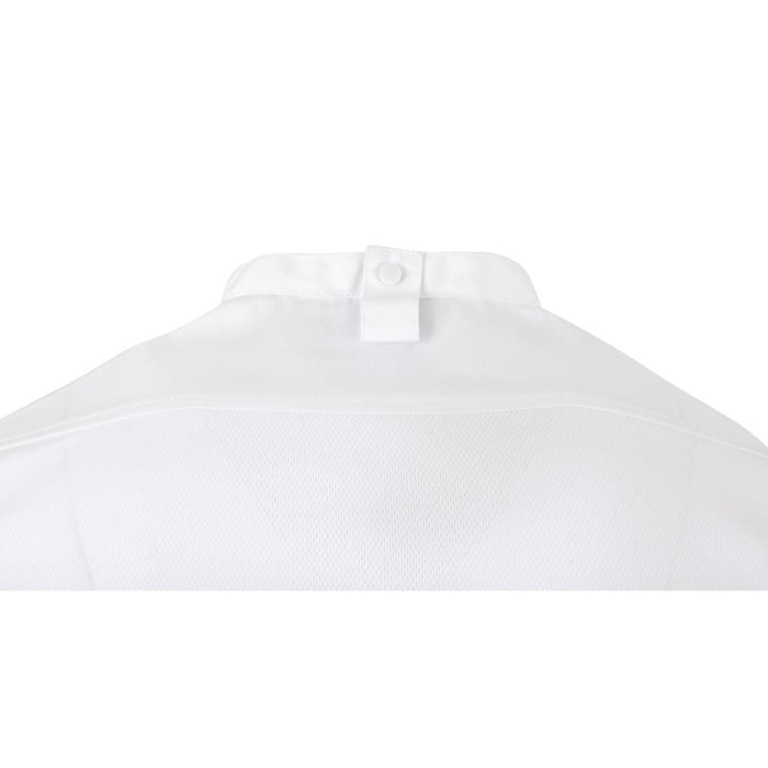 Southside Harlem Koksjas Wit Korte Mouw Mesh Maat S