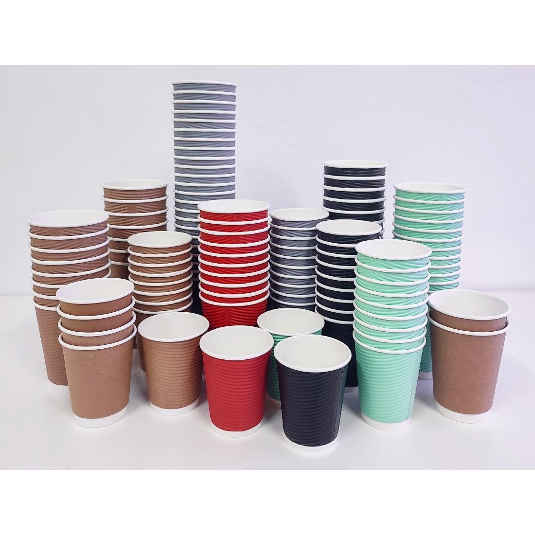 Fiesta Recyclable koffiebekers ribbelwand 340ml (25 stuks)