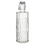 Olympia geo glazen waterfles met stop 1 liter (6 stuks)