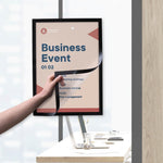 Europel Info Kader / Zelfklevende Set 2 Stuks A3 Zwart