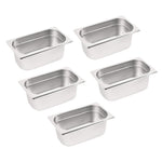 Vogue GN bakken set 5x GN 1/4 (5 stuks)