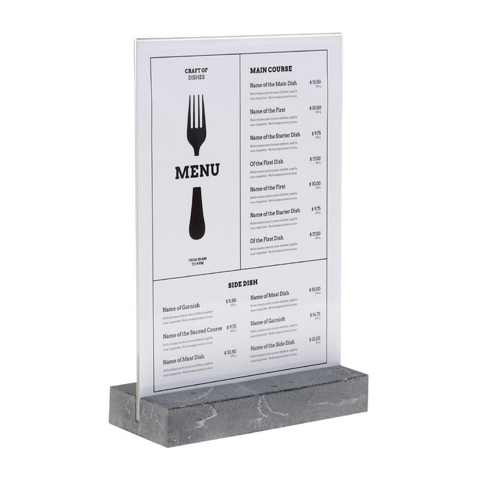 Europel Bordhouder A4 Polystone Antraciet